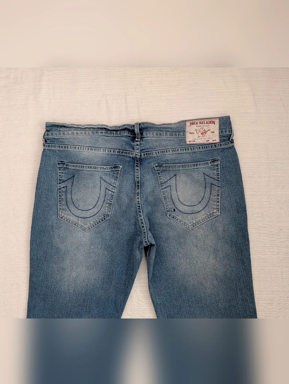 2 Pairs Of True Religion Geno Relaxed Slim Denim Jeans Men Sz 36